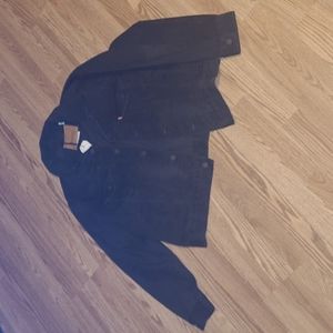 New Levi's Black denim Jean jacket size M